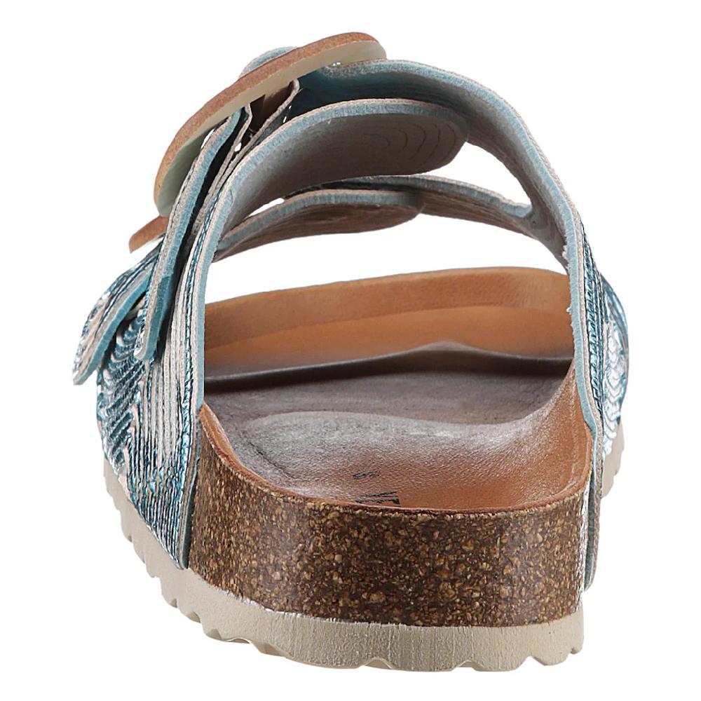 VERBENAS Pantolette »RUTH LATO METAL« Sommerschuh Schlappen Mit Zwei Verstellbaren Schnallen
