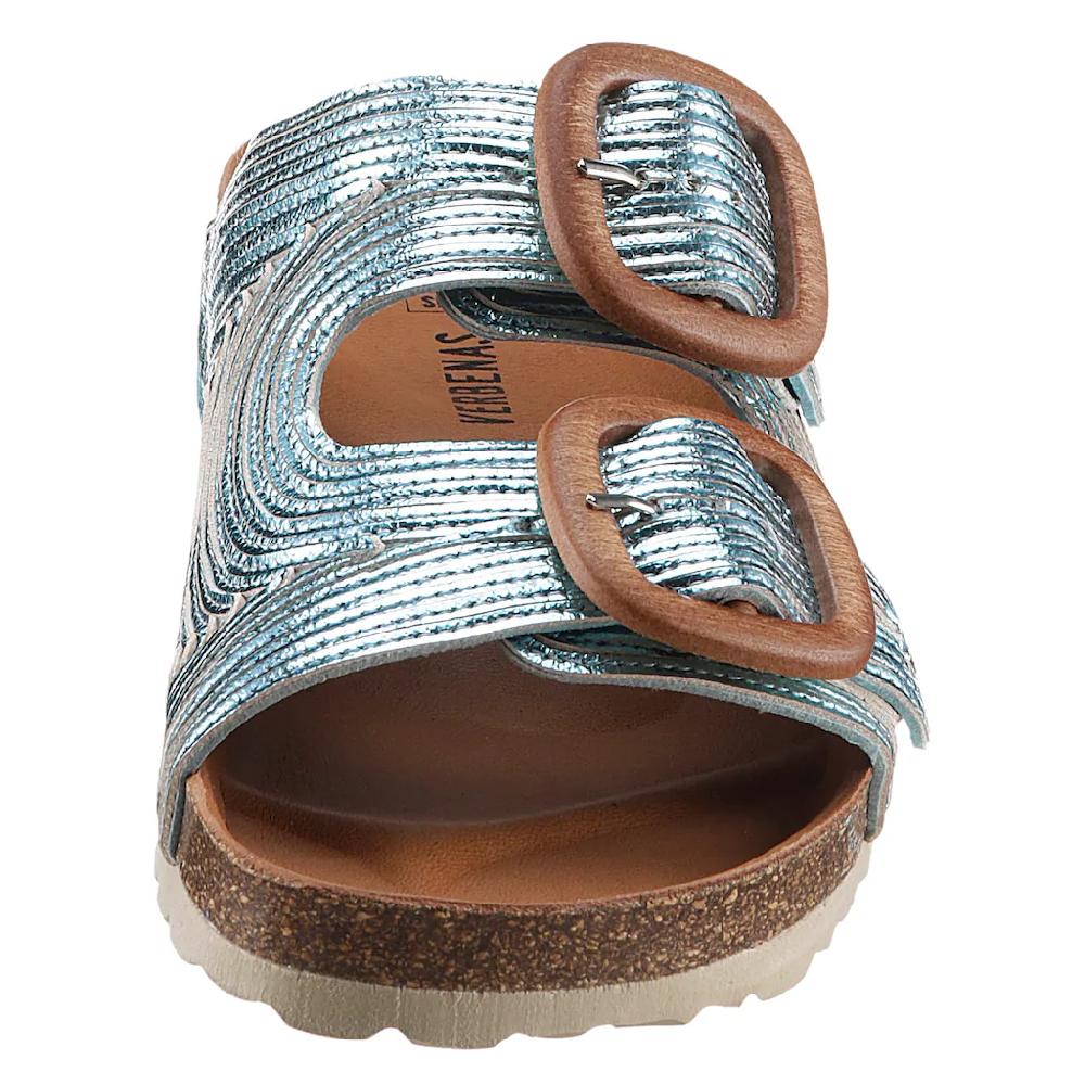 VERBENAS Pantolette »RUTH LATO METAL« Sommerschuh Schlappen Mit Zwei Verstellbaren Schnallen
