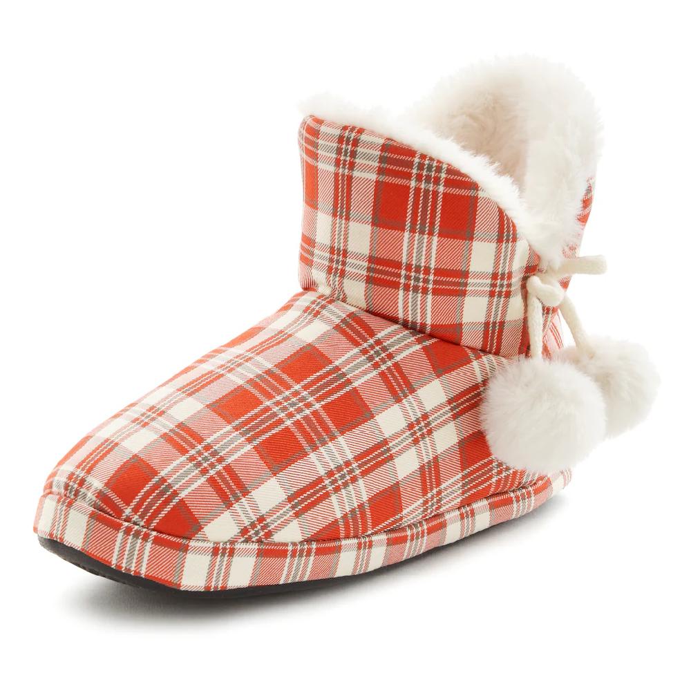 Vivance Hausschuh Mit Bommelverzierung Pantolette Pantoffel Plüsch Hausschuhe VEGAN Online Bestellen