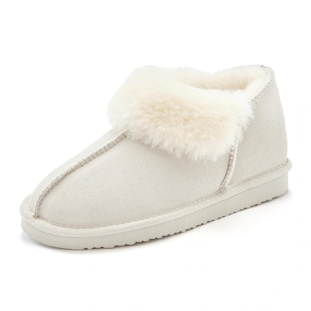 Vivance Hausschuh »Plüsch Hausschuh Pantolette Pantoffel« Aus Leder Mit Kuscheligem Lammfell Kaufen
