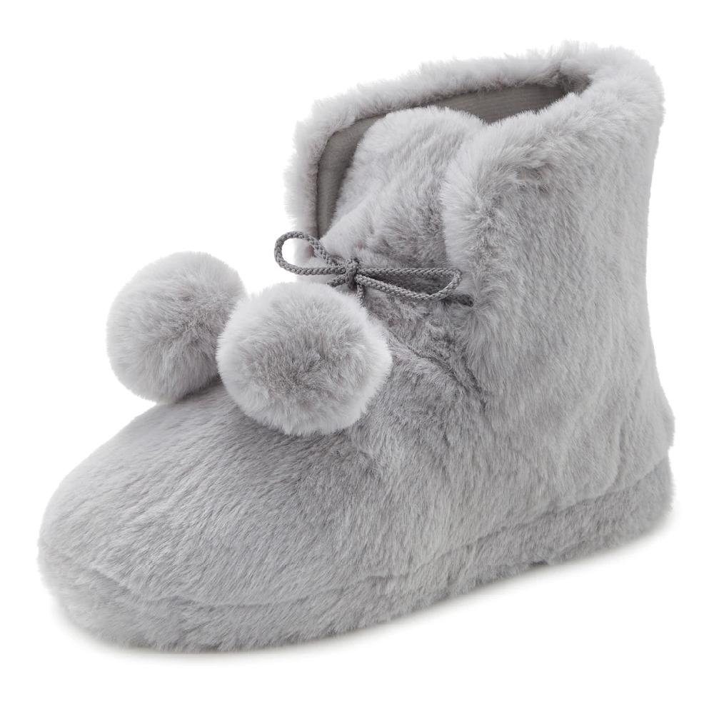 Vivance Hausschuh »Plüsch Hausschuhe « Pantolette Pantoffel Boots Mit Kuscheligem Fellimitat VEGAN Online Bestellen