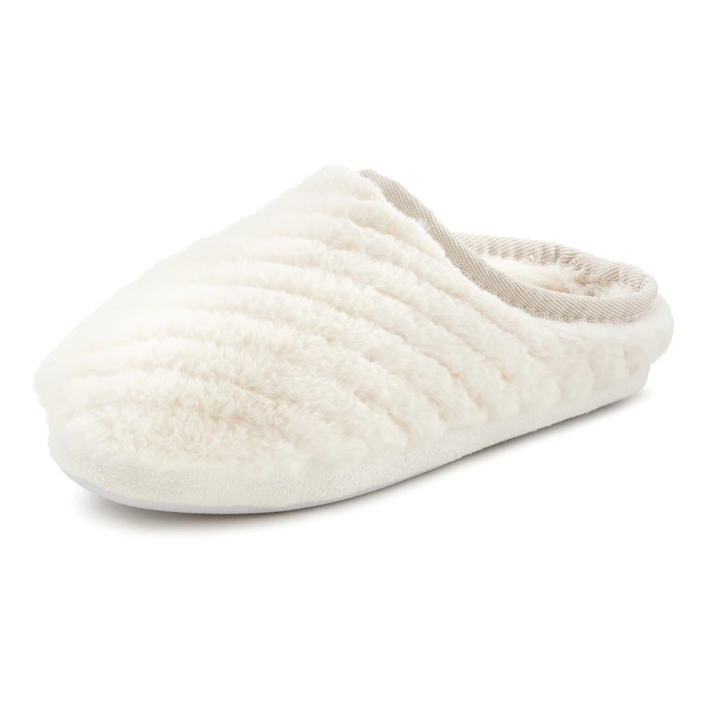 Vivance Pantolette »Hausschuh Pantoffel Clog « Aus Weichem Textil VEGAN