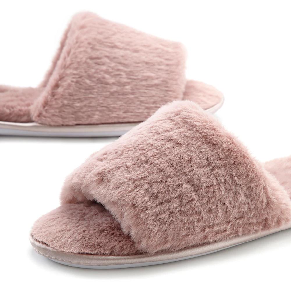 Vivance Pantolette »Hausschuh Pantolette Pantoffel « Mit Kuscheligem Warmen Fellimitat VEGAN