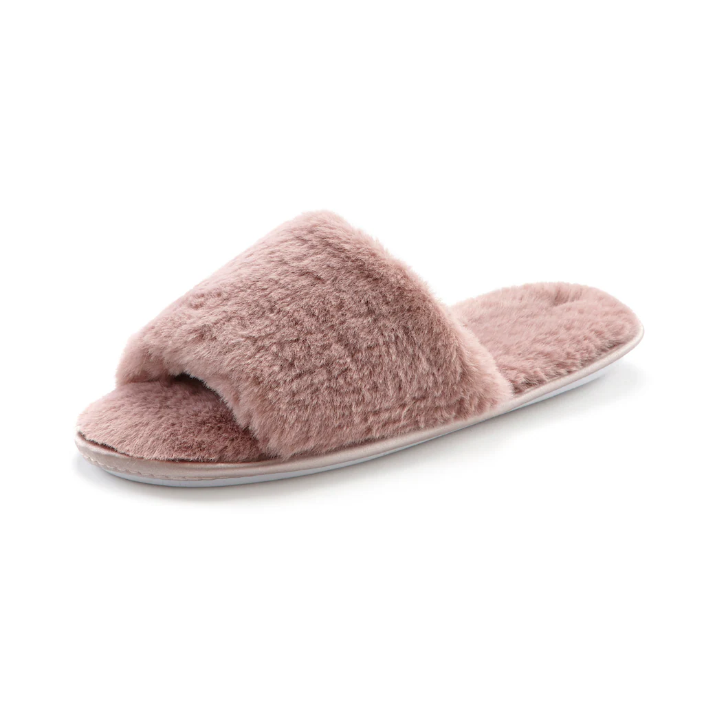 Vivance Pantolette »Hausschuh Pantolette Pantoffel « mit kuscheligem warmen Fellimitat VEGAN