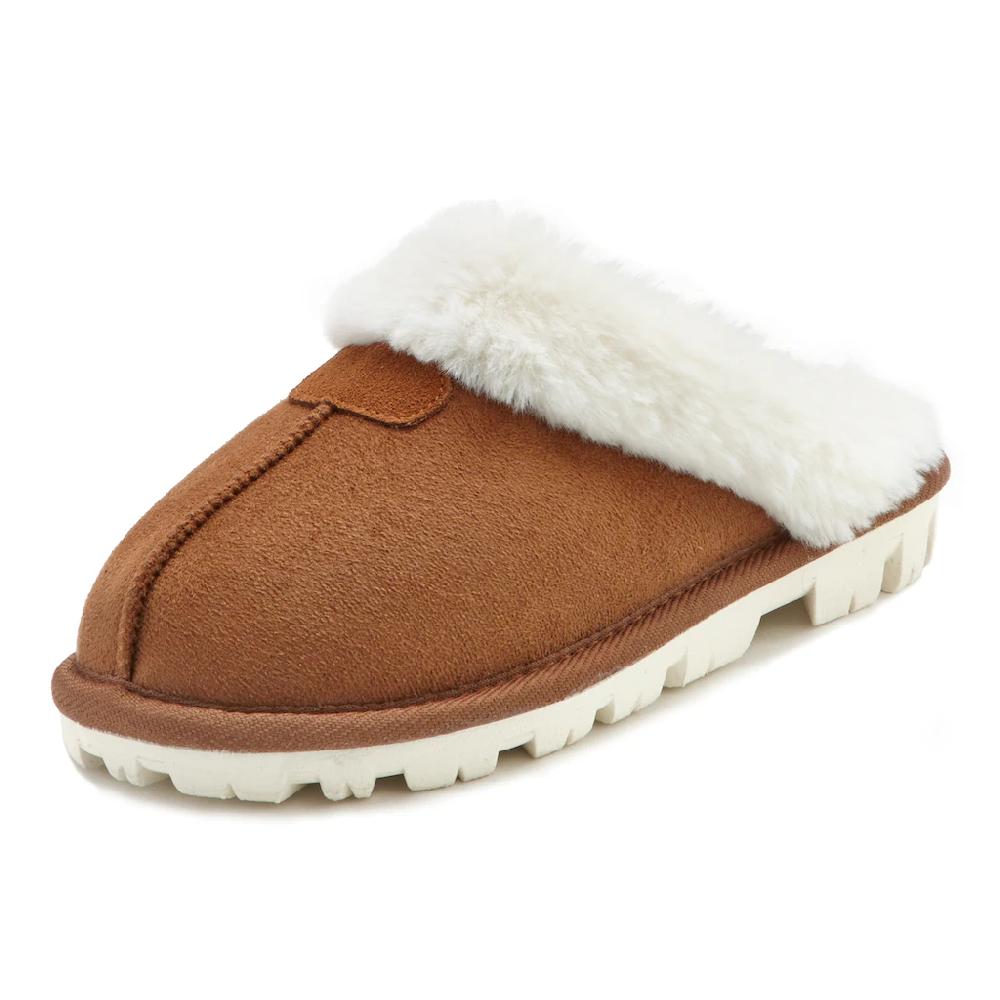 Vivance Pantolette »Plüsch Hausschuhe Hausschuh Pantoffeln Clogs Schlappen « Mit Warmfutter VEGAN