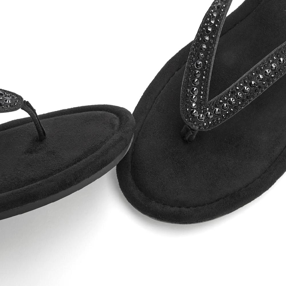 Vivance Pantolette Sandale Pantolette Mit Schmucksteinchen