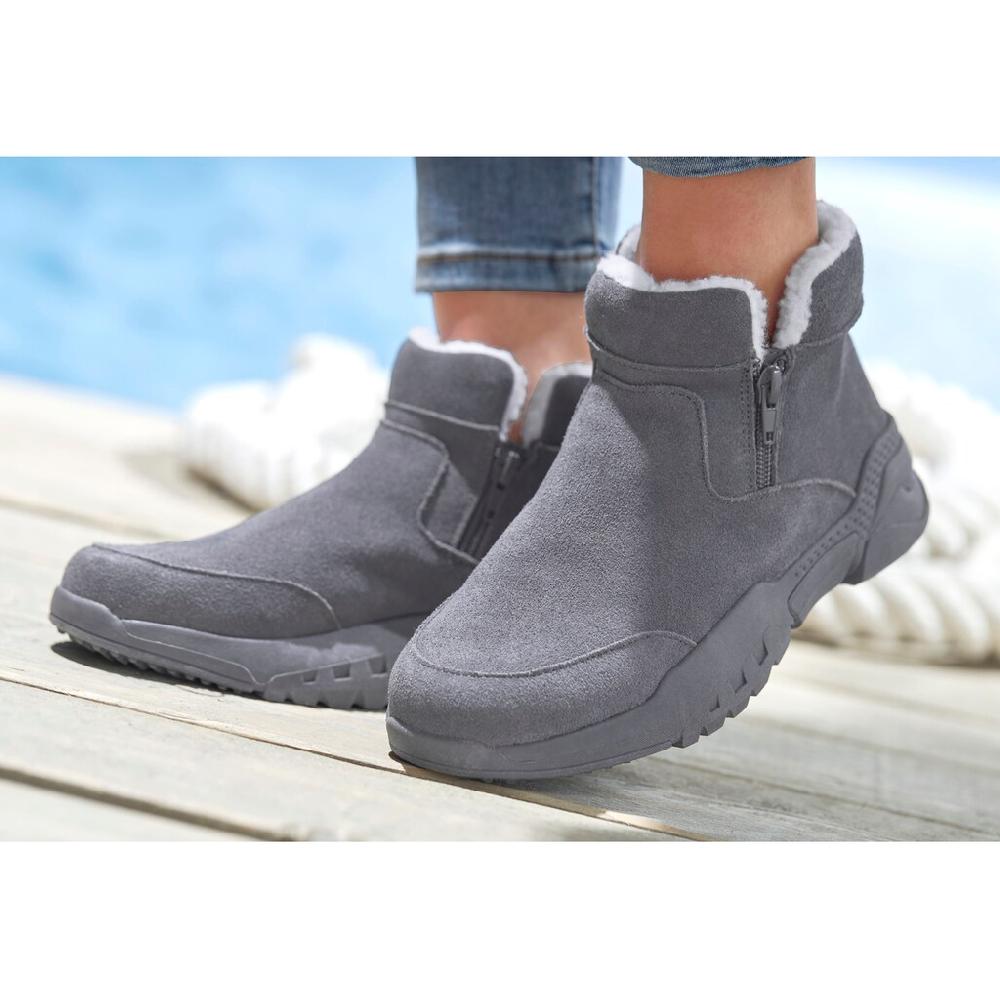 Vivance Stiefelette Aus Hochwertigem Velourleder Stiefel Boots ▷ Für
