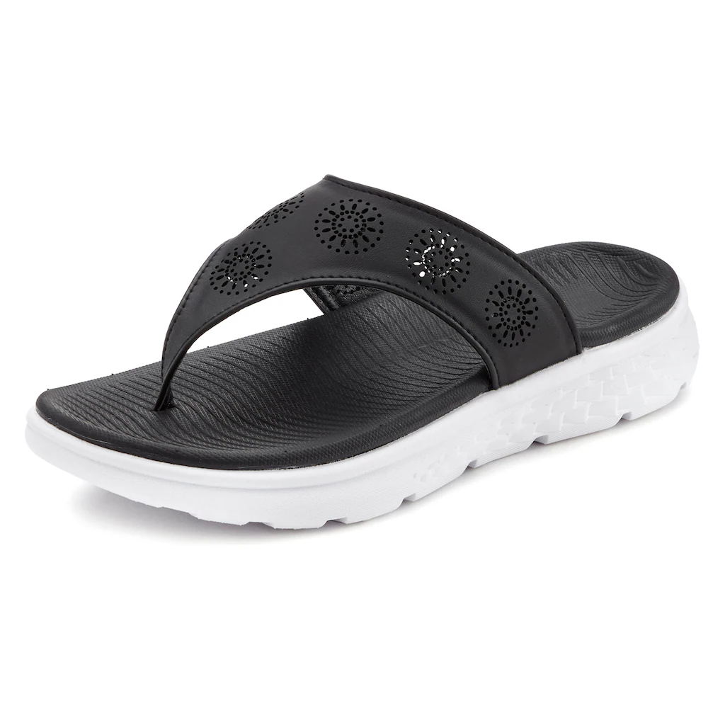 Vivance Zehentrenner Dianette mit Cut-Out-Muster VEGAN