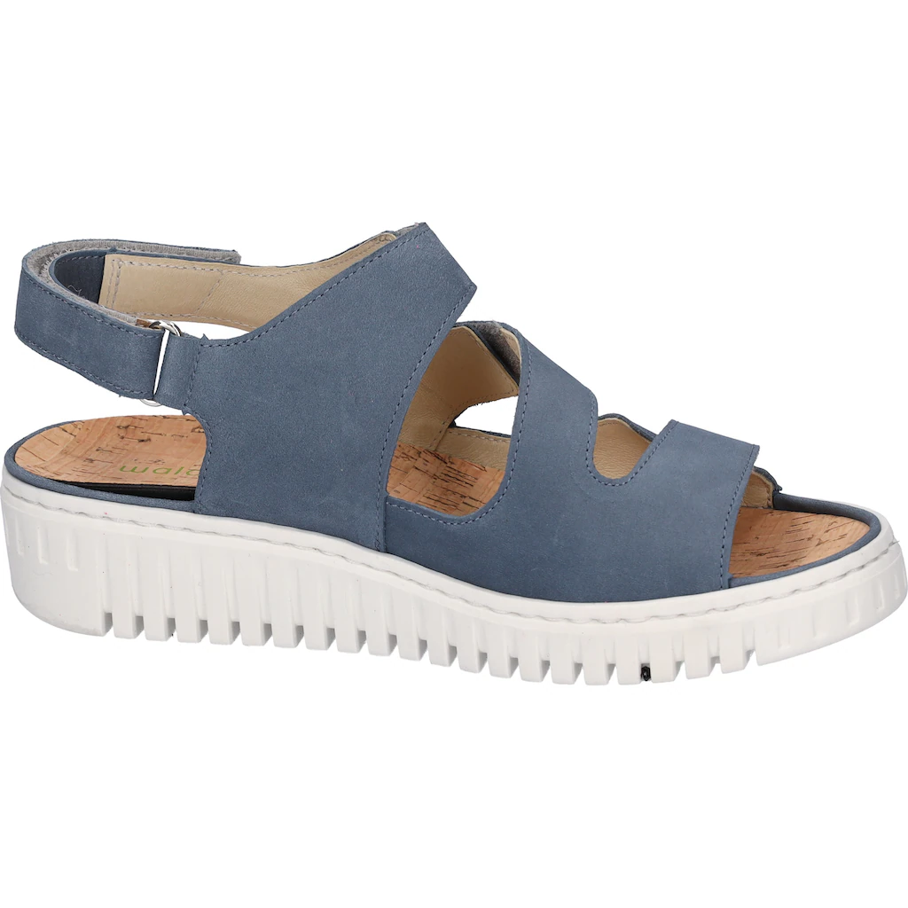 Waldläufer Keilsandalette »H-Willow« Sommerschuh Sandale Keilabsatz Mit Kork-Fußbett Weite H Online Kaufen