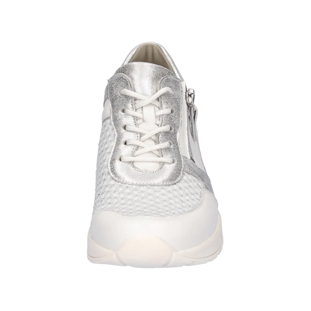 Waldläufer Keilsneaker »H-CLARA« Schnürer Halbschuh Freizeitschuh Mit Metallic-Einsatz