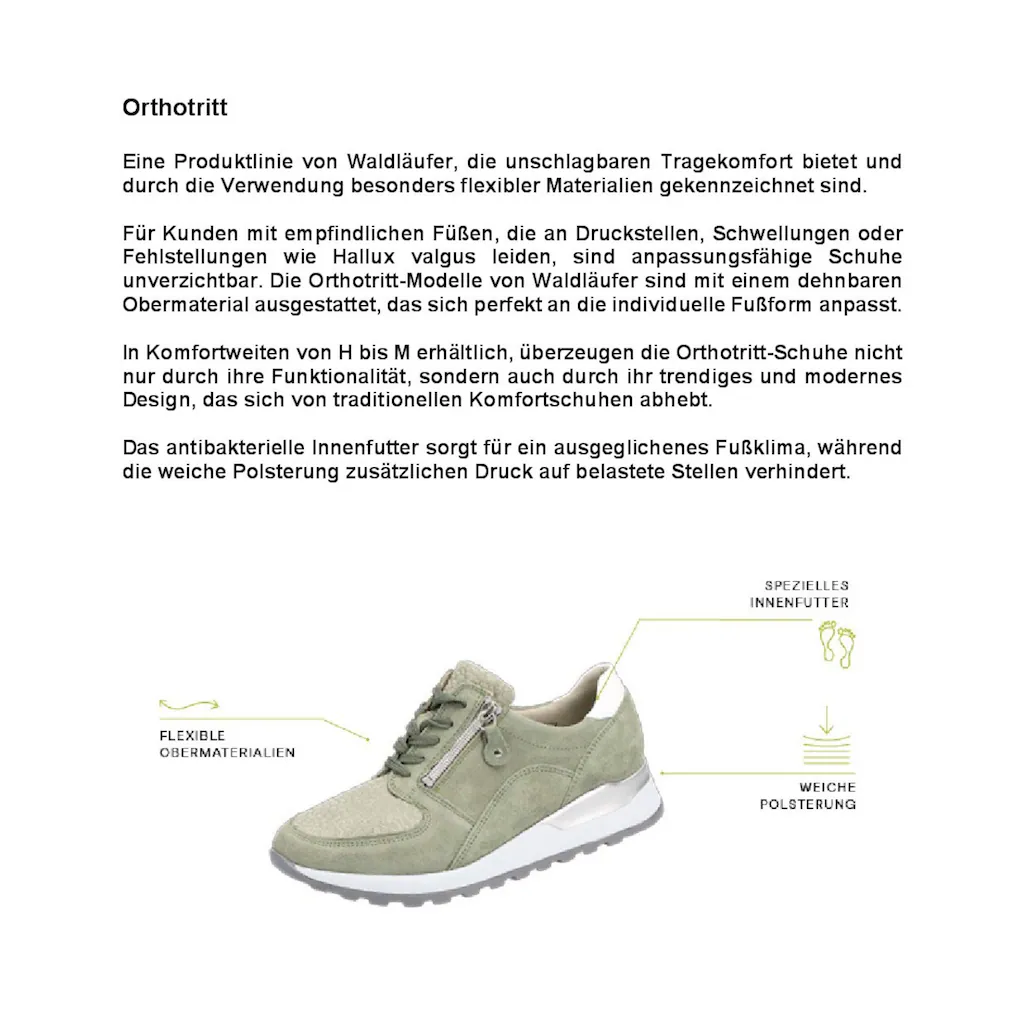 Waldläufer Keilsneaker »HIROKO« G-Weite Orthotritt-Ausstattung Freizeitschuh Halbschuh Schnürschuh Online Kaufen