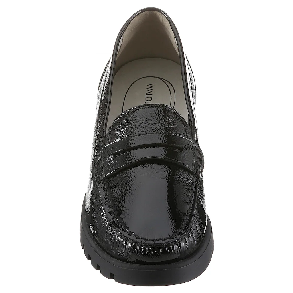 Waldläufer Mokassin »HEGLI« Slipper Bequemschuh Aus Lackleder In Komfortabler Schuhweite H Online Kaufen