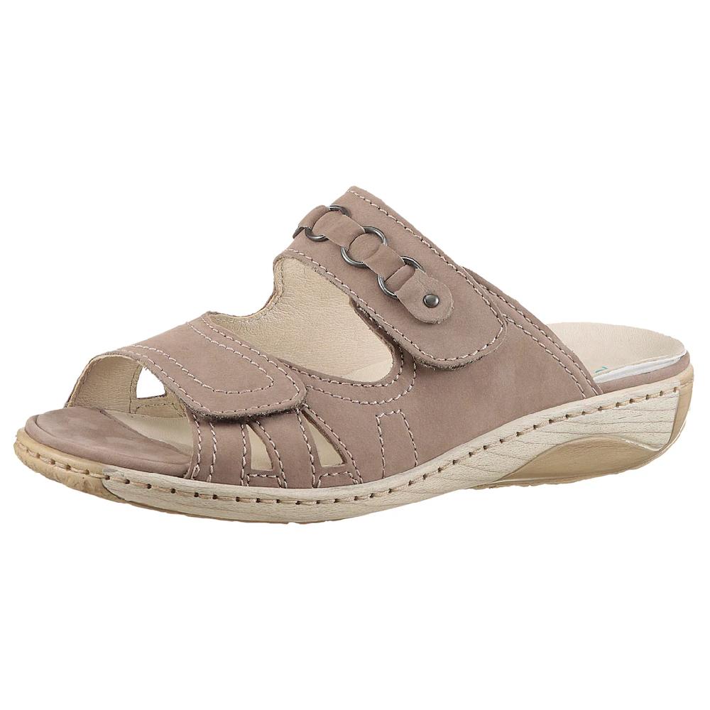 Waldläufer Pantolette »GARDA« Keilabsatz Sommerschuh Schlappen mit Schmuckapplikation Weite G ▷ für