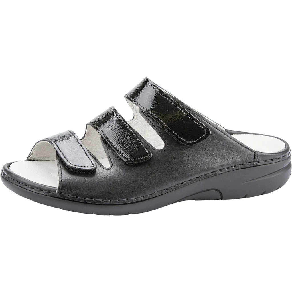 Waldläufer Pantolette »GUNNA« Komfortschuh Klettschuh Hausschuh in Bequemweite G (= weit)