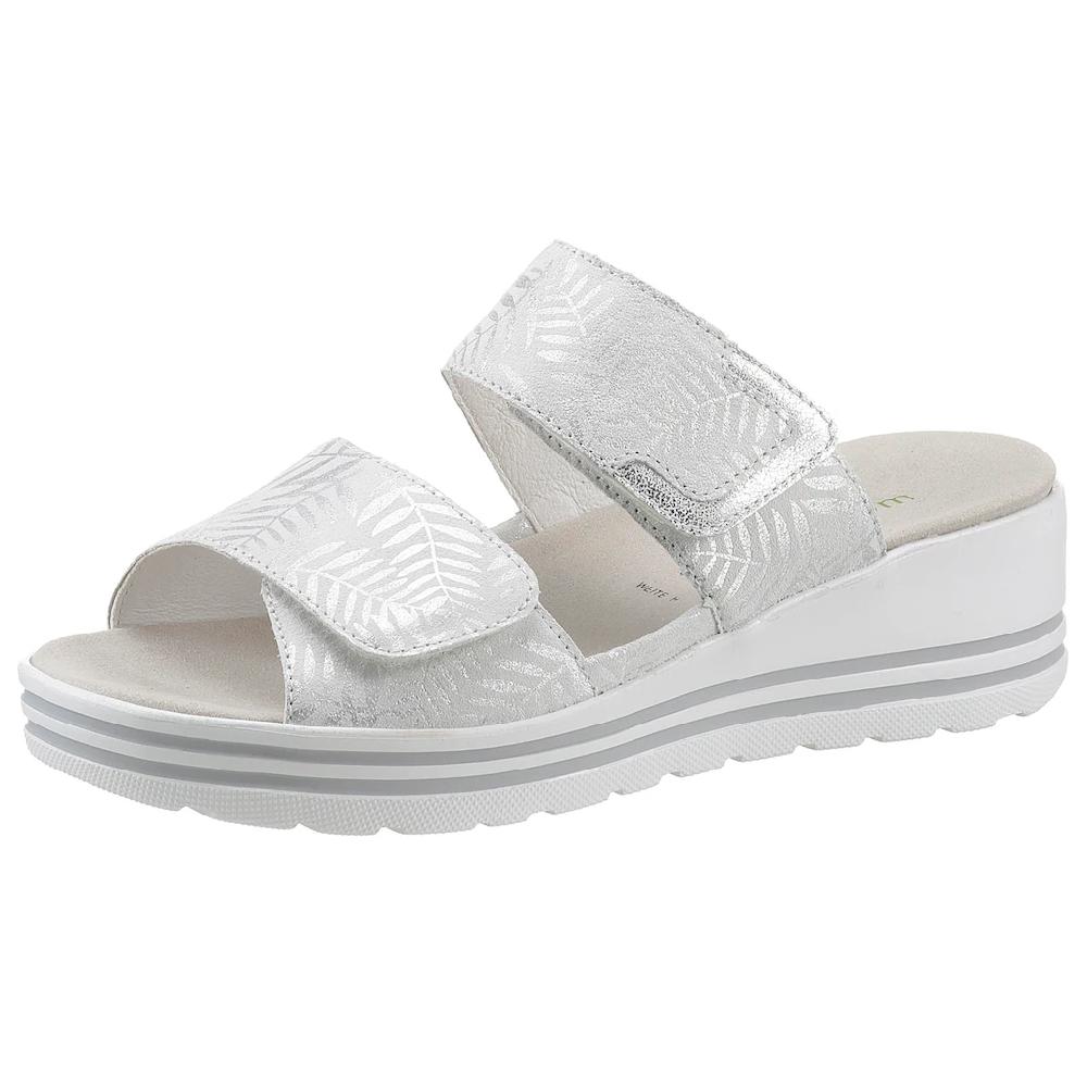 Waldläufer Pantolette »H-MICHELLE« Keilabsatz Sommerschuh Schlappen mit dezenter Musterung H-Weite bestellen