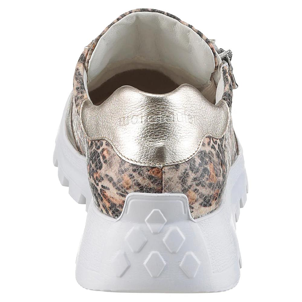 Waldläufer Plateausneaker »H-AJALA« Freizeitschuh Halbschuh Schnürer In Leo-Optik Komfortweite H Bestellen