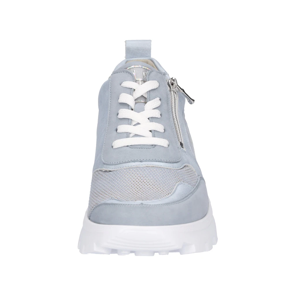 Waldläufer Plateausneaker »H-AJALA« Halbschuh Schnürschuh Freizeitschuh Mit Kontrastbesätzen Weite H Online Bestellen