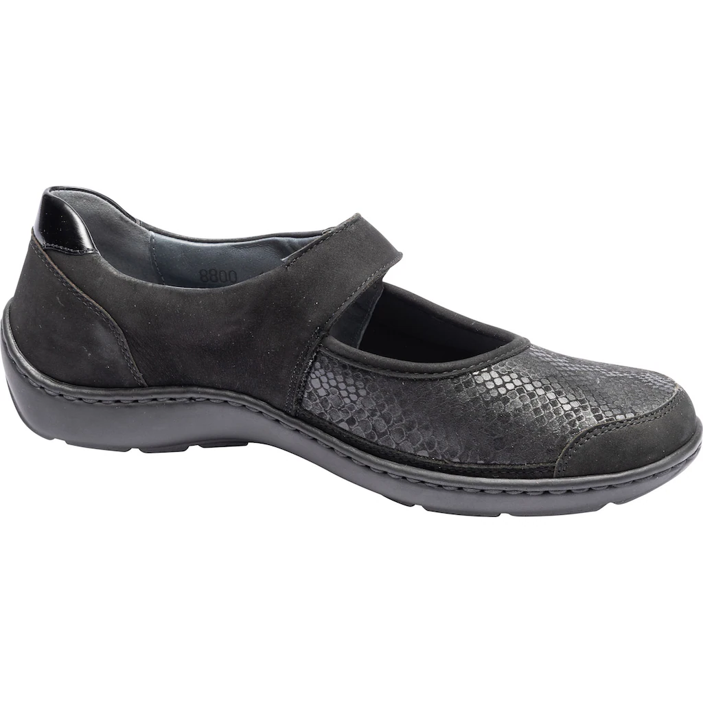 Waldläufer Riemchenballerina »HENNI« Halbschuh Komfortschuh Klettschuh In Weite H (= Sehr Weit) ▷ Für