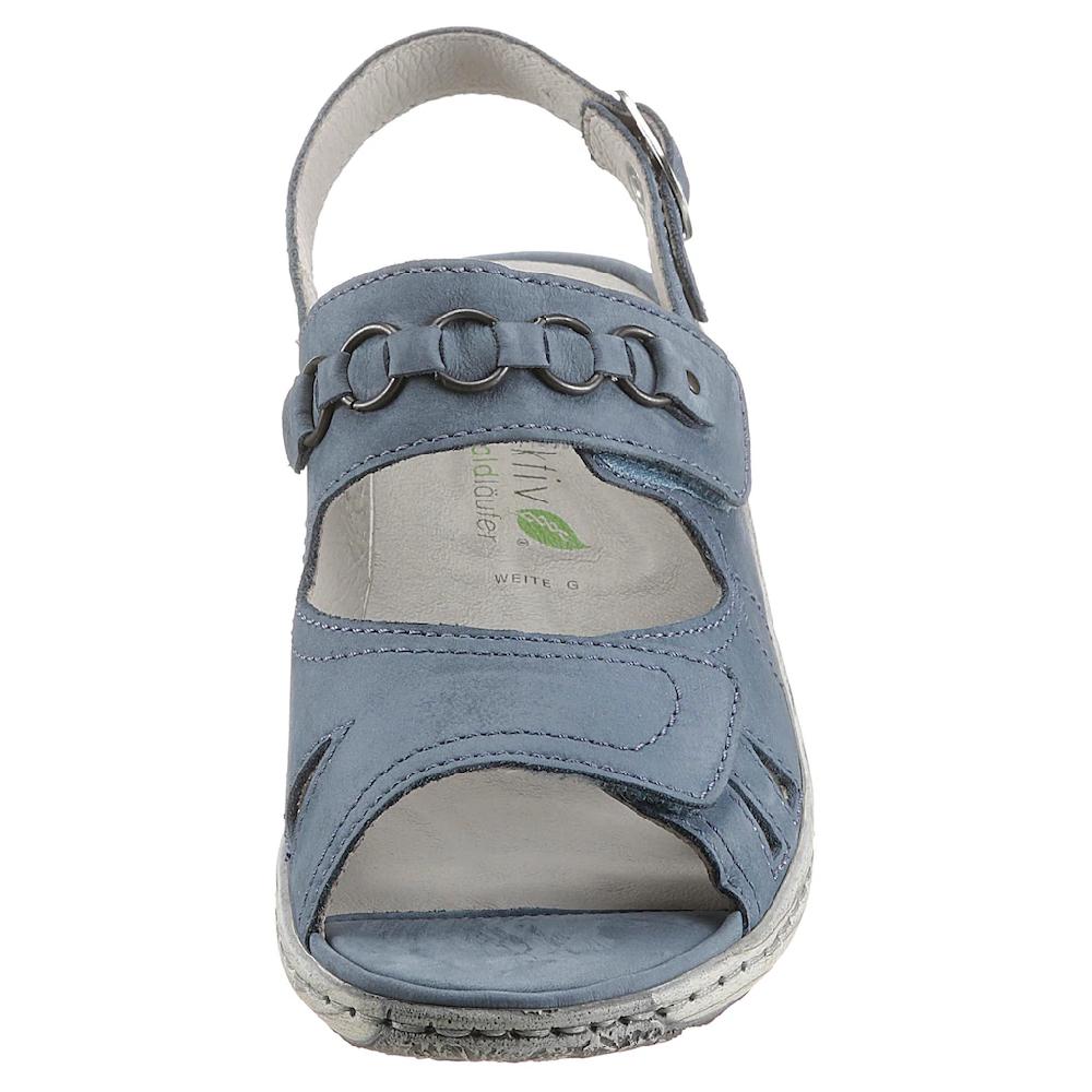 Waldläufer Riemchensandale »GARDA« Sommerschuh Sandalette Keilabsatz Mit Druckknopf G-Weite Online Kaufen