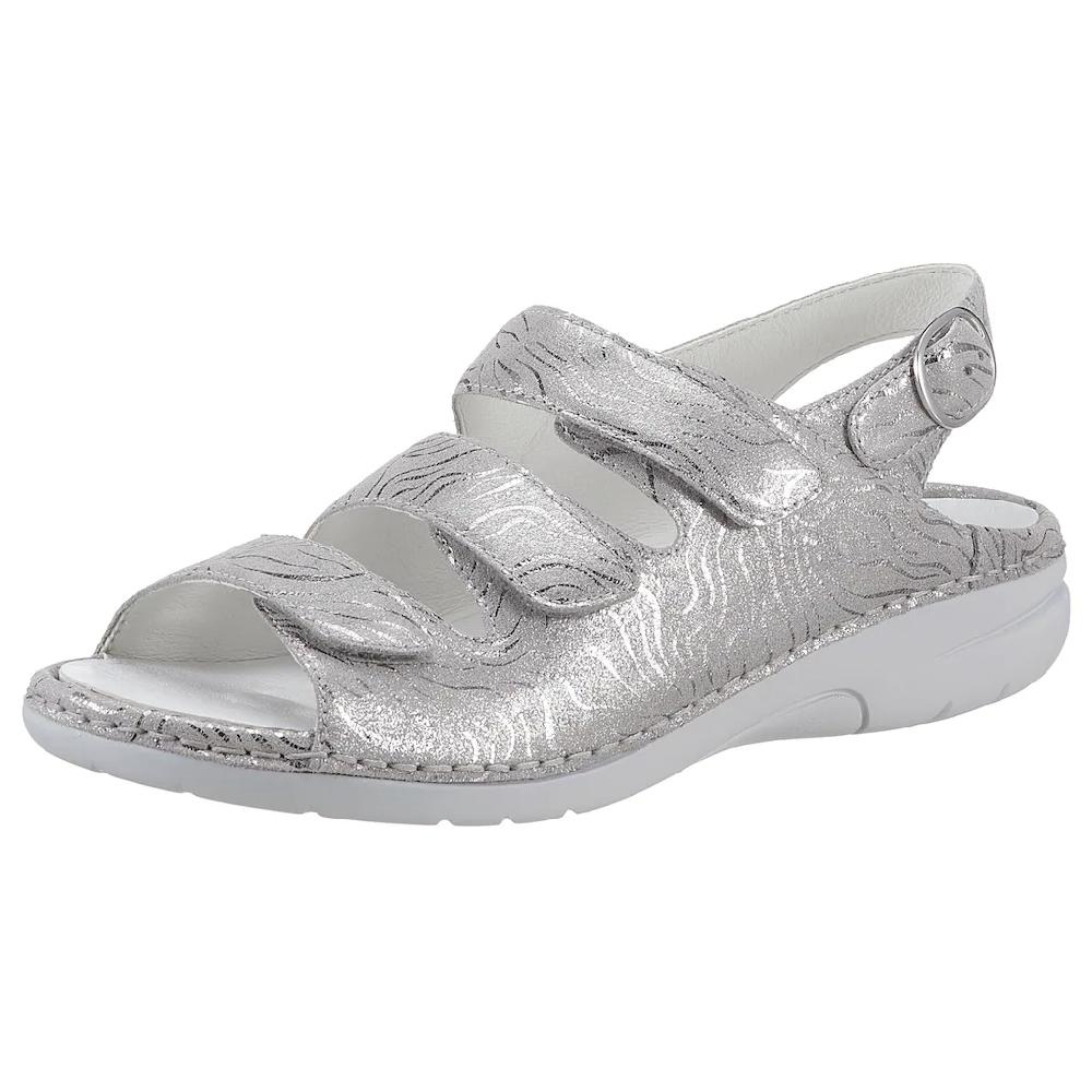 Waldläufer Riemchensandale »GUNNA« Sommerschuh Sandalette Keilabsatz in Metallic-Optik G-Weite online bestellen