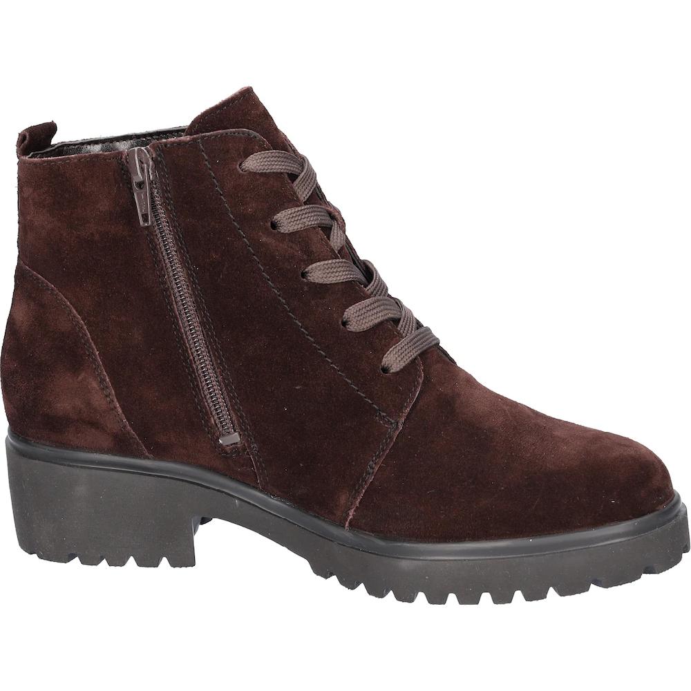 Waldläufer Schnürboots »H-LUISE« Stiefelette Blockabsatz In Bequemer Schuhweite G (= Weit) ▷ Für