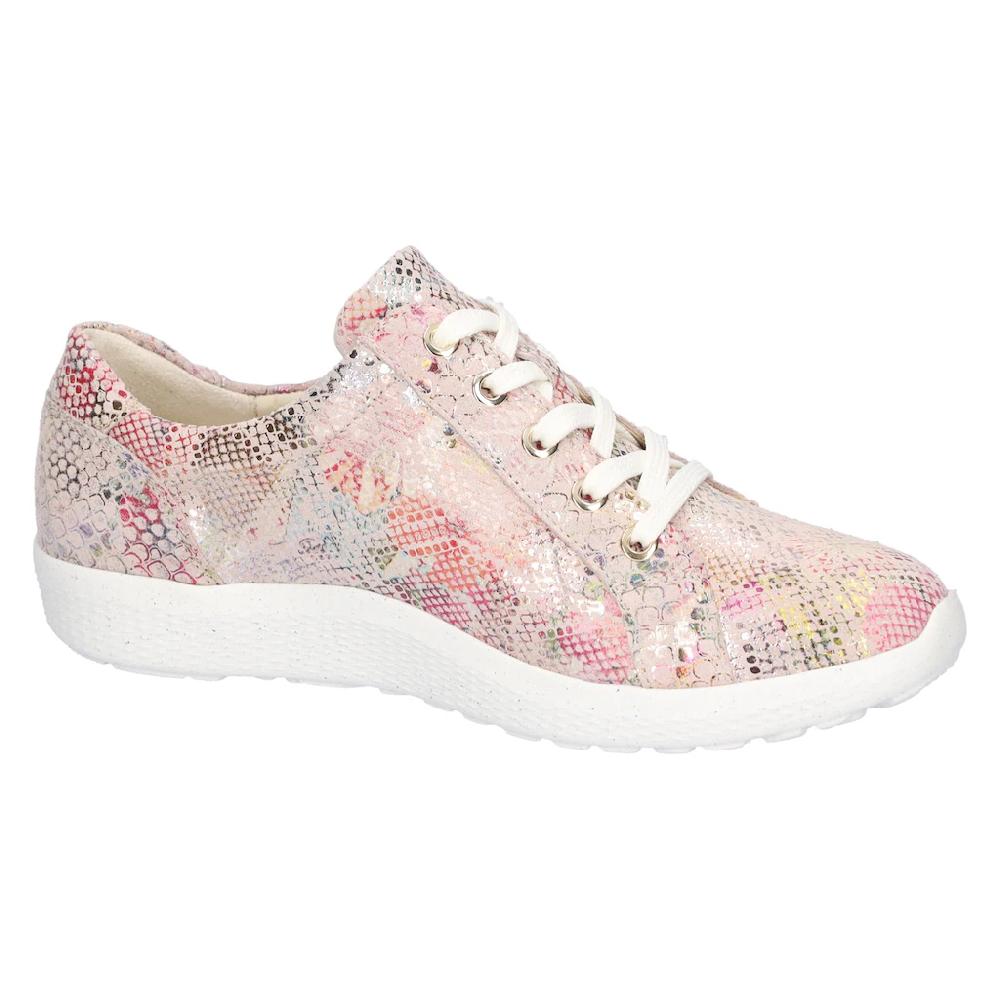 Waldläufer Schnürschuh »K-IRA« Halbschuh Komfortschuh Mit Farbenfrohem Druck Schuhweite K