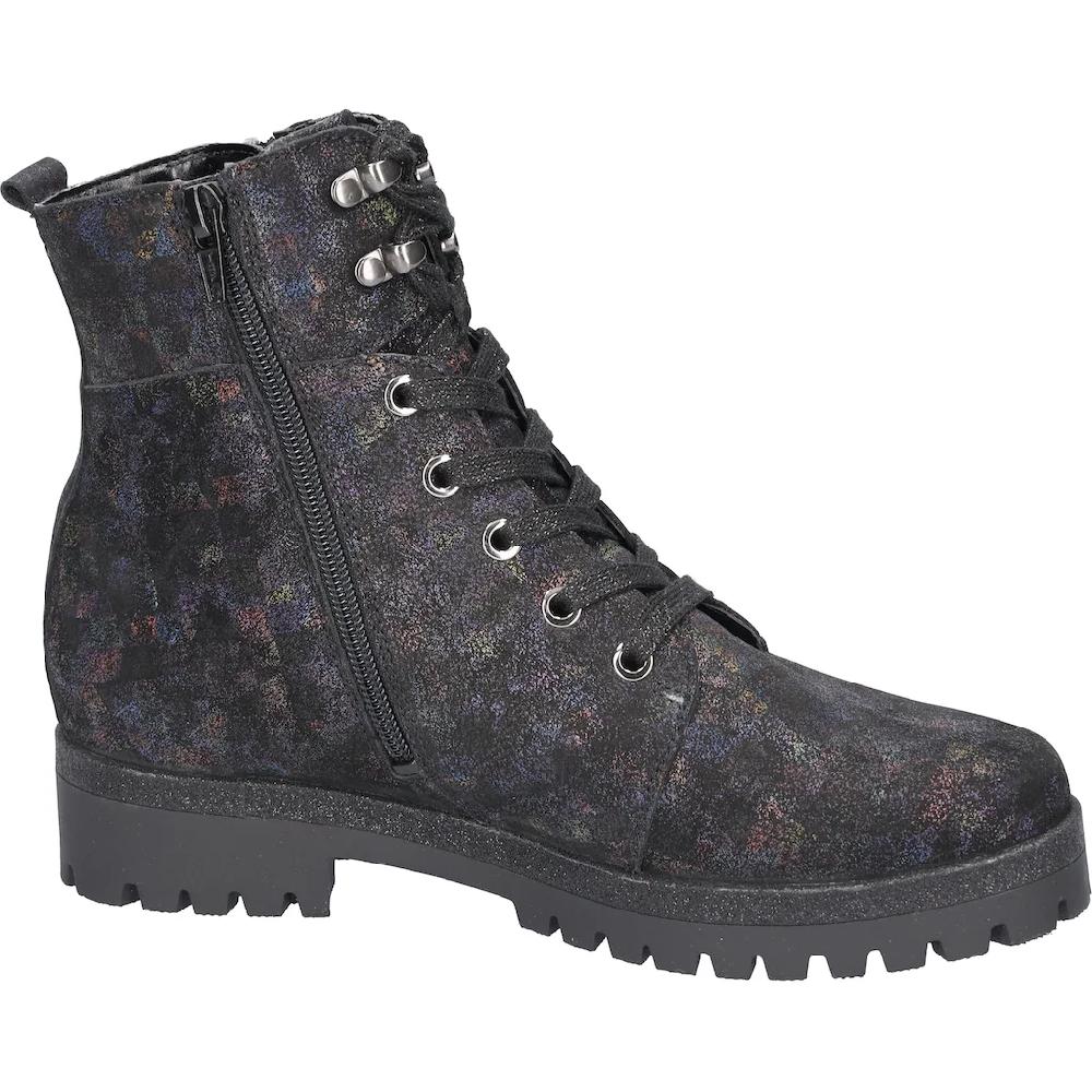 Waldläufer Schnürstiefelette »HANAKO« Schnürboots Komfortboots Mit Zwei Reißverschlüsse H-Weite Online Bestellen