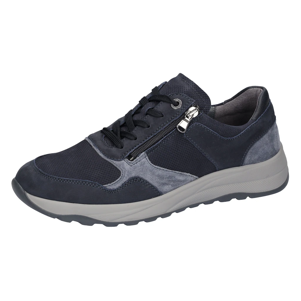 Waldläufer Sneaker »K-JOHN« Schnürschuh Halbschuh mit seitlichem Reißverschluss K-Weite