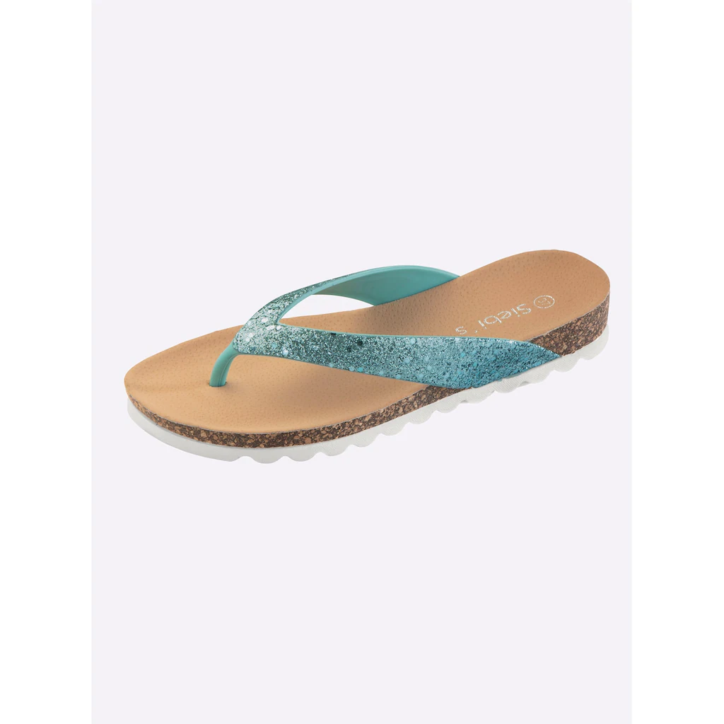 Zehentrenner Dianette mit Glitzer