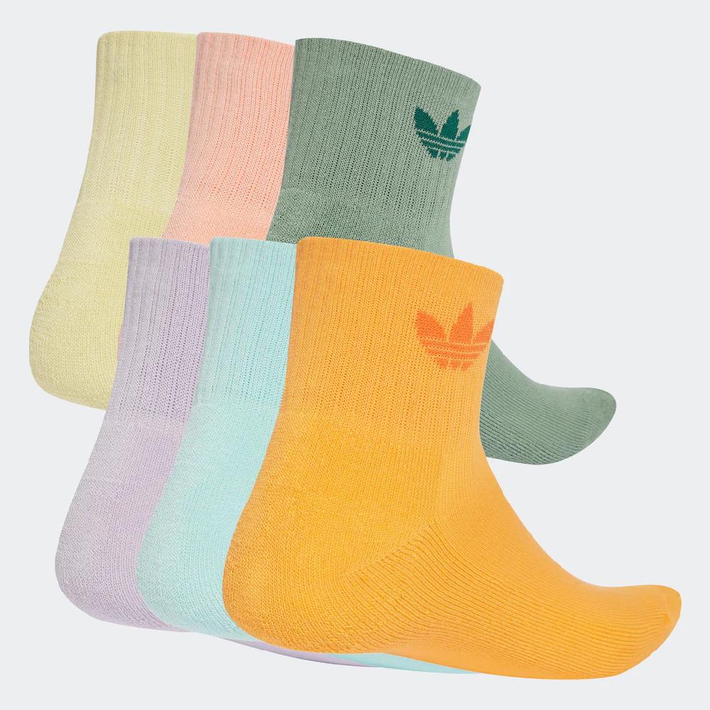 Adidas Originals Sportsocken »MID ANKLE SCK 6« (6 Paar) Knöchellange Socken Im Trefoil Style 6er Packung