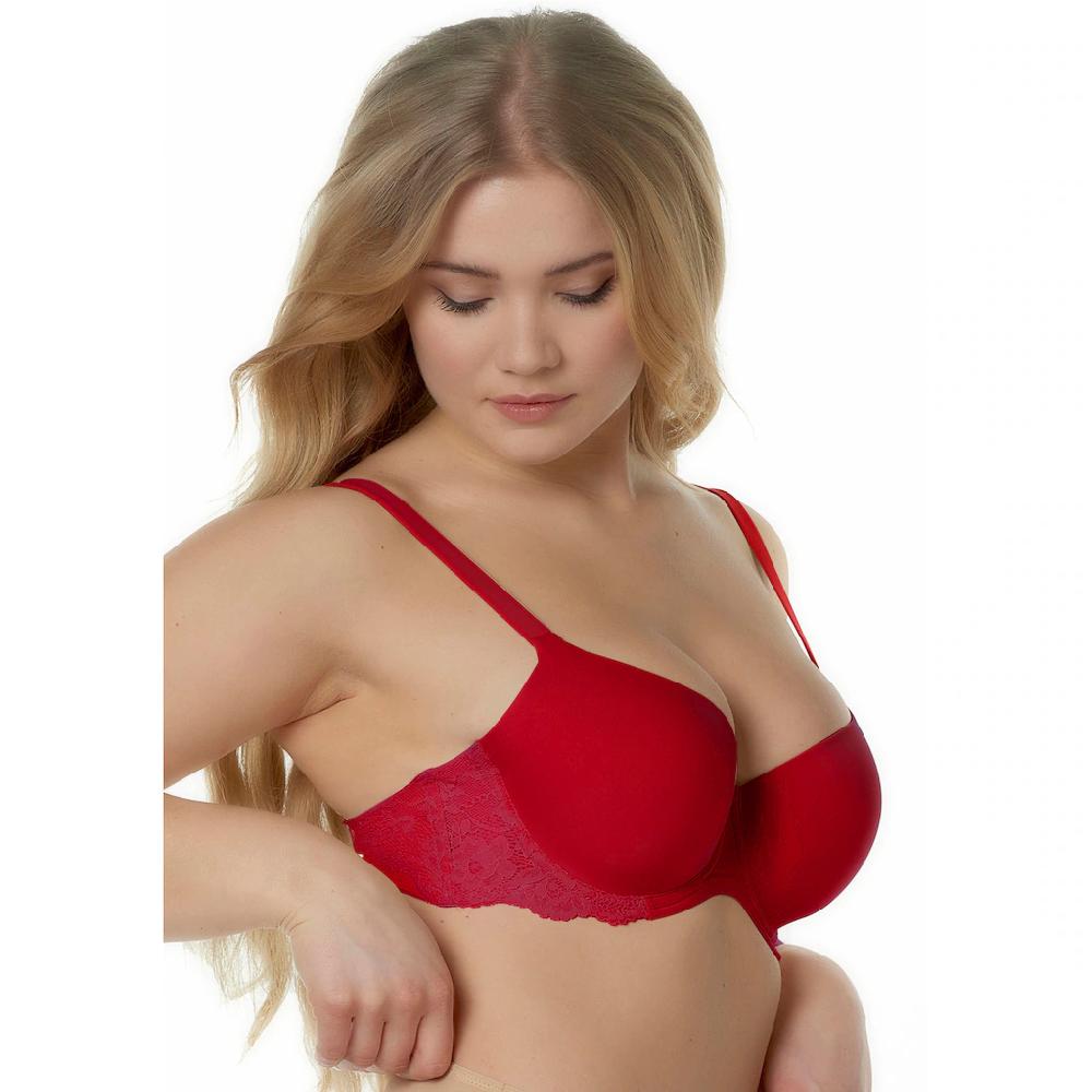 After Eden D-cup & up T-Shirt-BH »LIV« mit zarten Spitzenverzierungen ▷ für