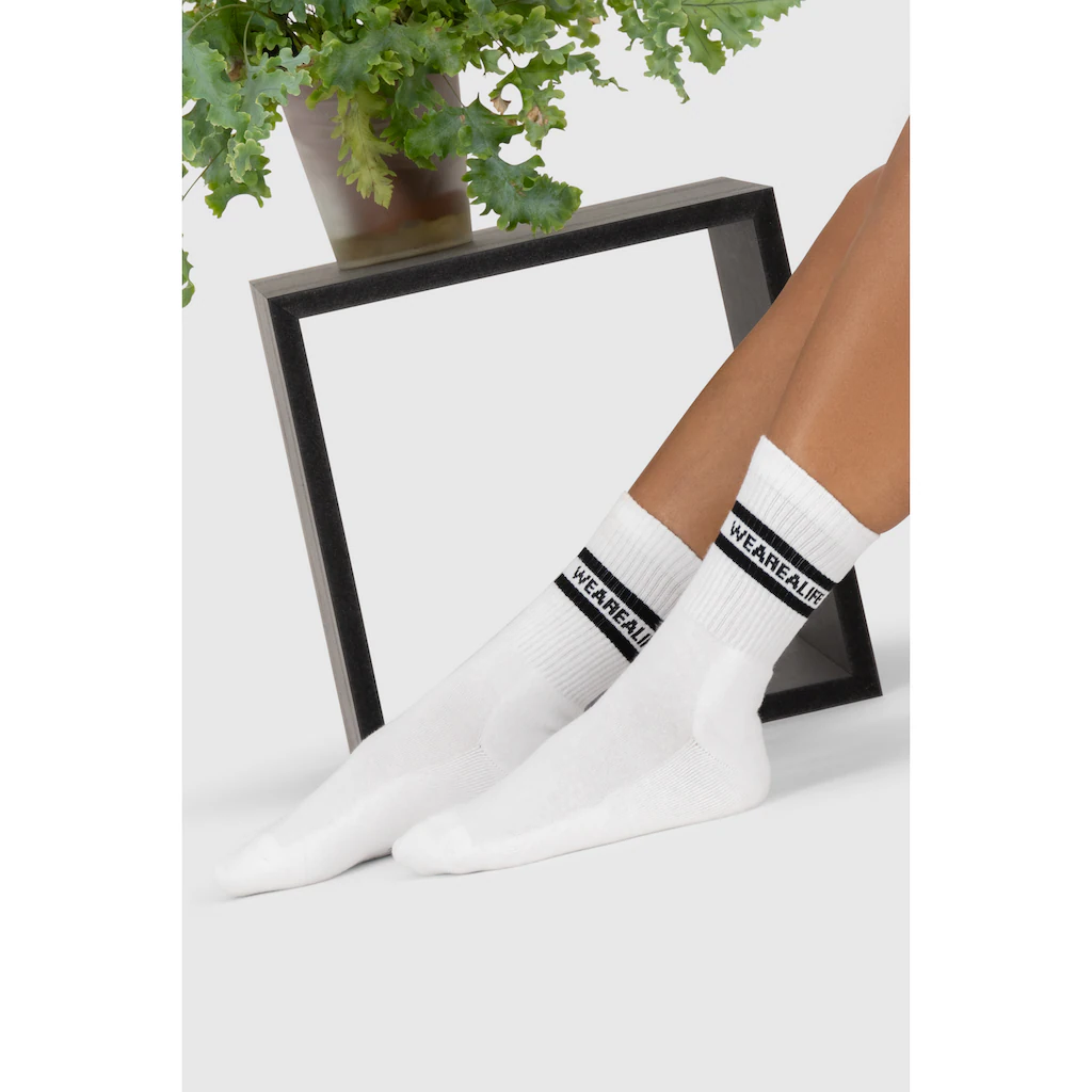 Alife & Kickin Tennissocken »Damen 6 PACK - HenjaAK« (Spar-Set) Sportliche Tennissocken Mit Streifen Aus Baumwolle Mit Weichem Bund ▷ Für
