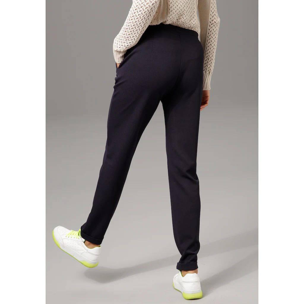 Aniston CASUAL Schlupfhose In Strukturierter Jersey-Qualität