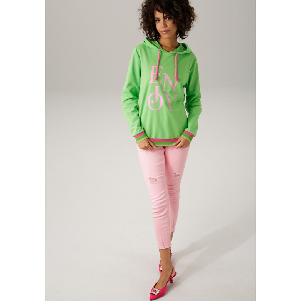Aniston CASUAL Sweatshirt Mit "ENJOY"-Schriftzug