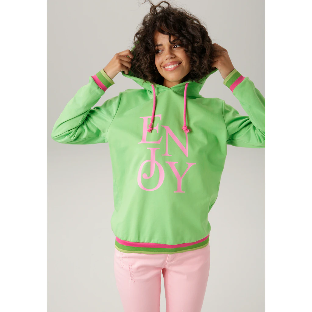 Aniston CASUAL Sweatshirt mit "ENJOY"-Schriftzug Aniston CASUAL Sweatshirt mit "ENJOY"-Schriftzug