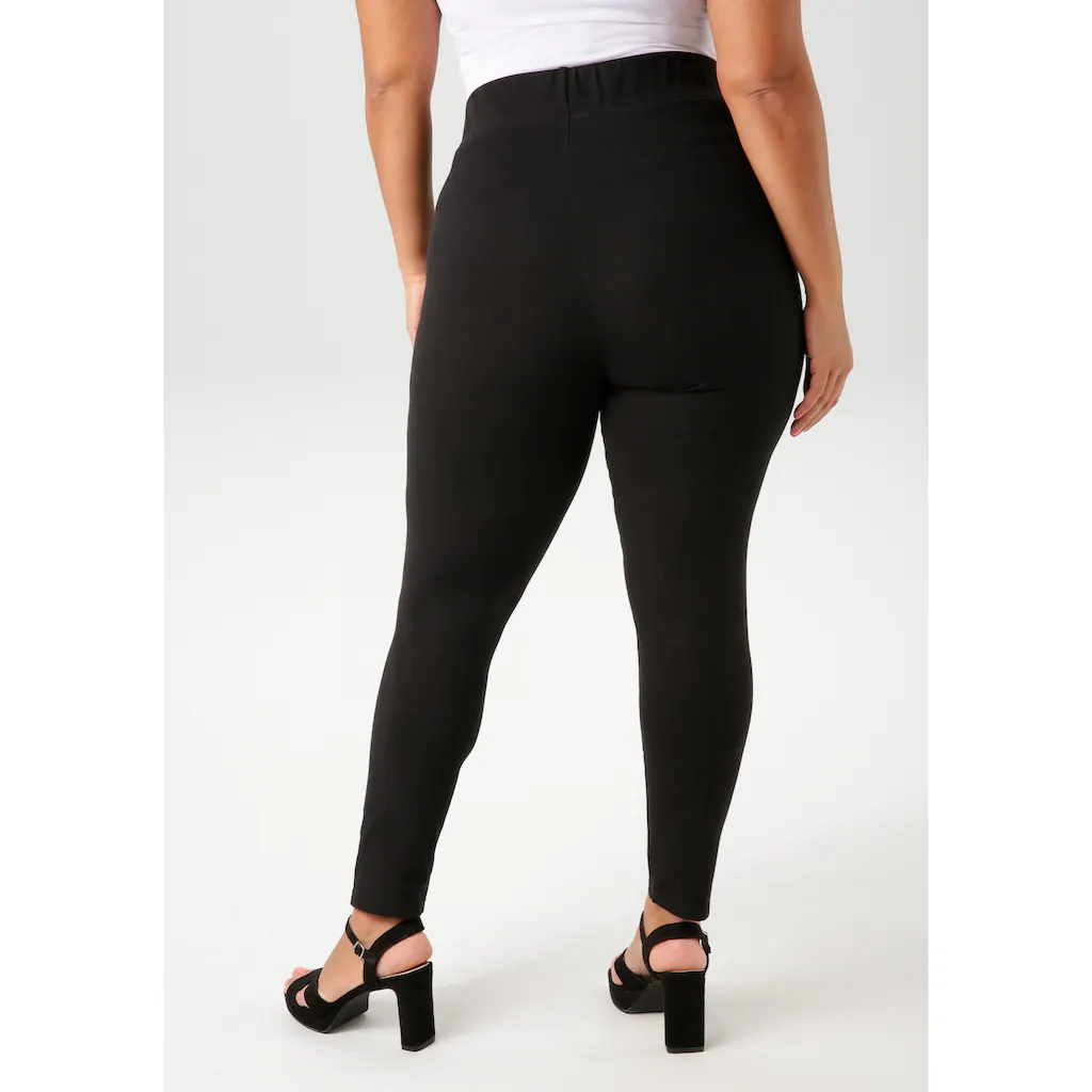 Aniston PLUS Leggings Aus Elastischer Single Jersey-Qualität - NEUE KOLLEKTION