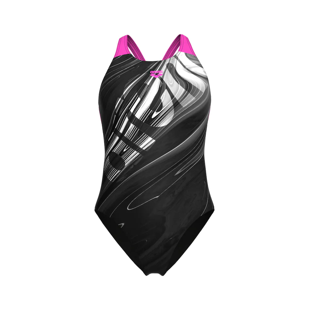 Arena Badeanzug »arena Feel Damen Flow V Back Bustier Badeanzug«