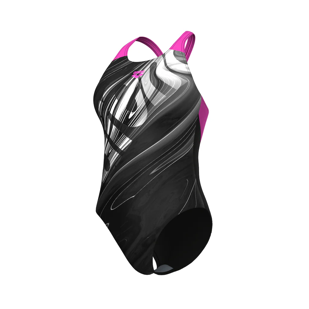 Arena Badeanzug »arena Feel Damen Flow V Back Bustier Badeanzug«