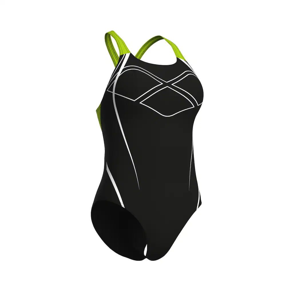 Arena Badeanzug »arena Feel Damen Graphic Swim Pro Back Badeanzug« (1 St.)