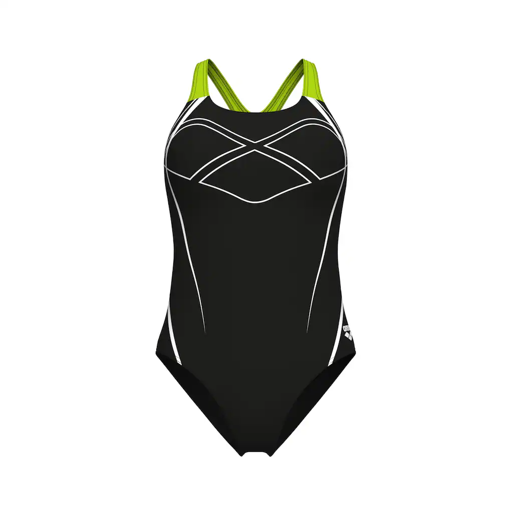 Arena Badeanzug »arena Feel Damen Graphic Swim Pro Back Badeanzug« (1 St.)