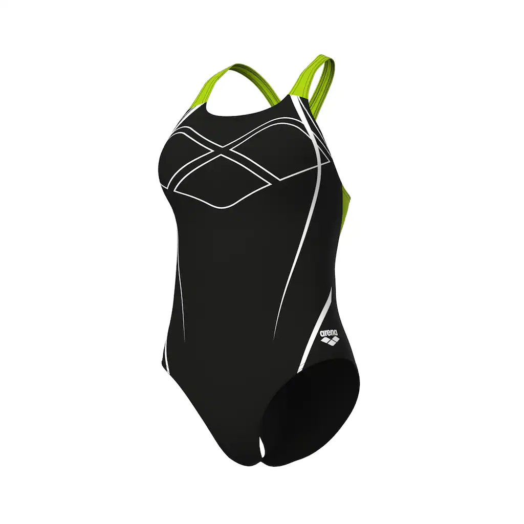 Arena Badeanzug »arena Feel Damen Graphic Swim Pro Back Badeanzug« (1 St.)