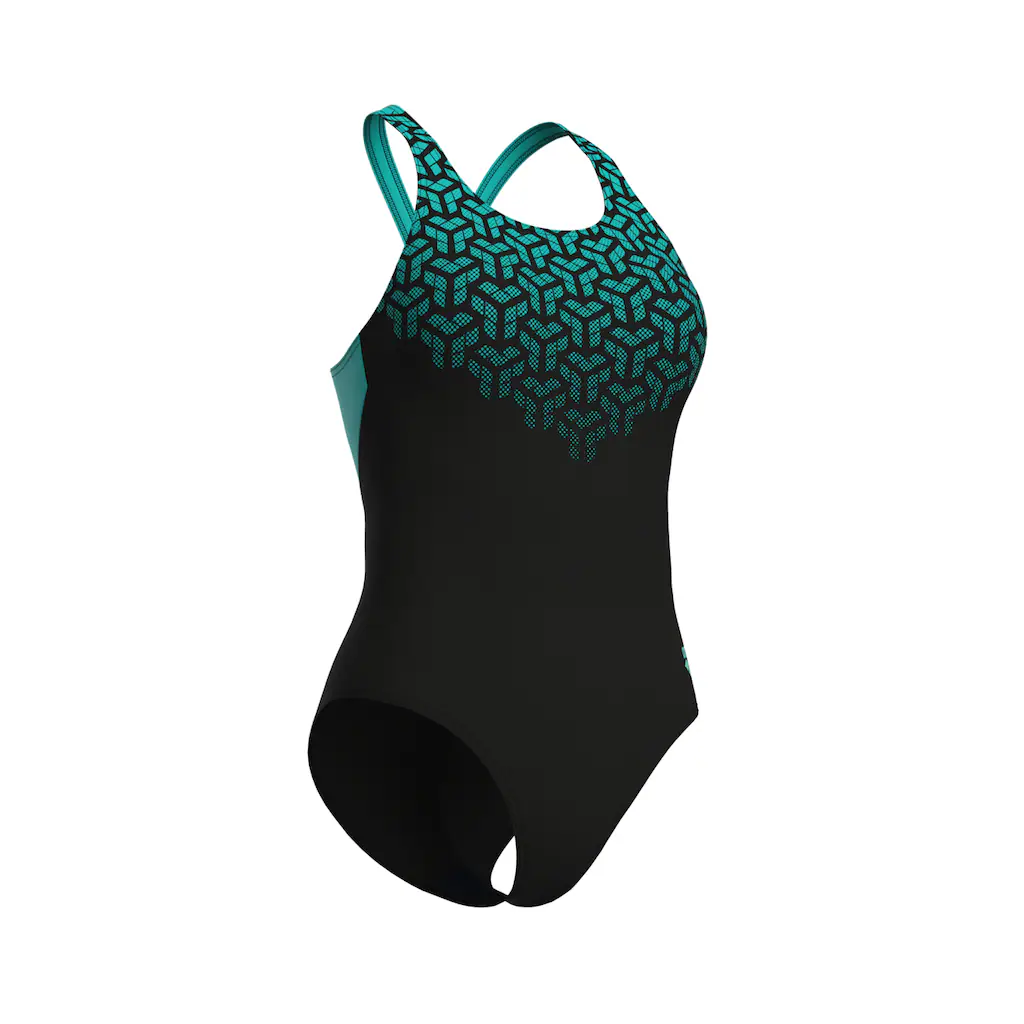 Arena Badeanzug »WOMEN'S ARENA KIKKO V SWIMSUIT V BACK GRAPHIC« (1 St.) Mit UV-Schutz UPF 50+ Online Bestellen