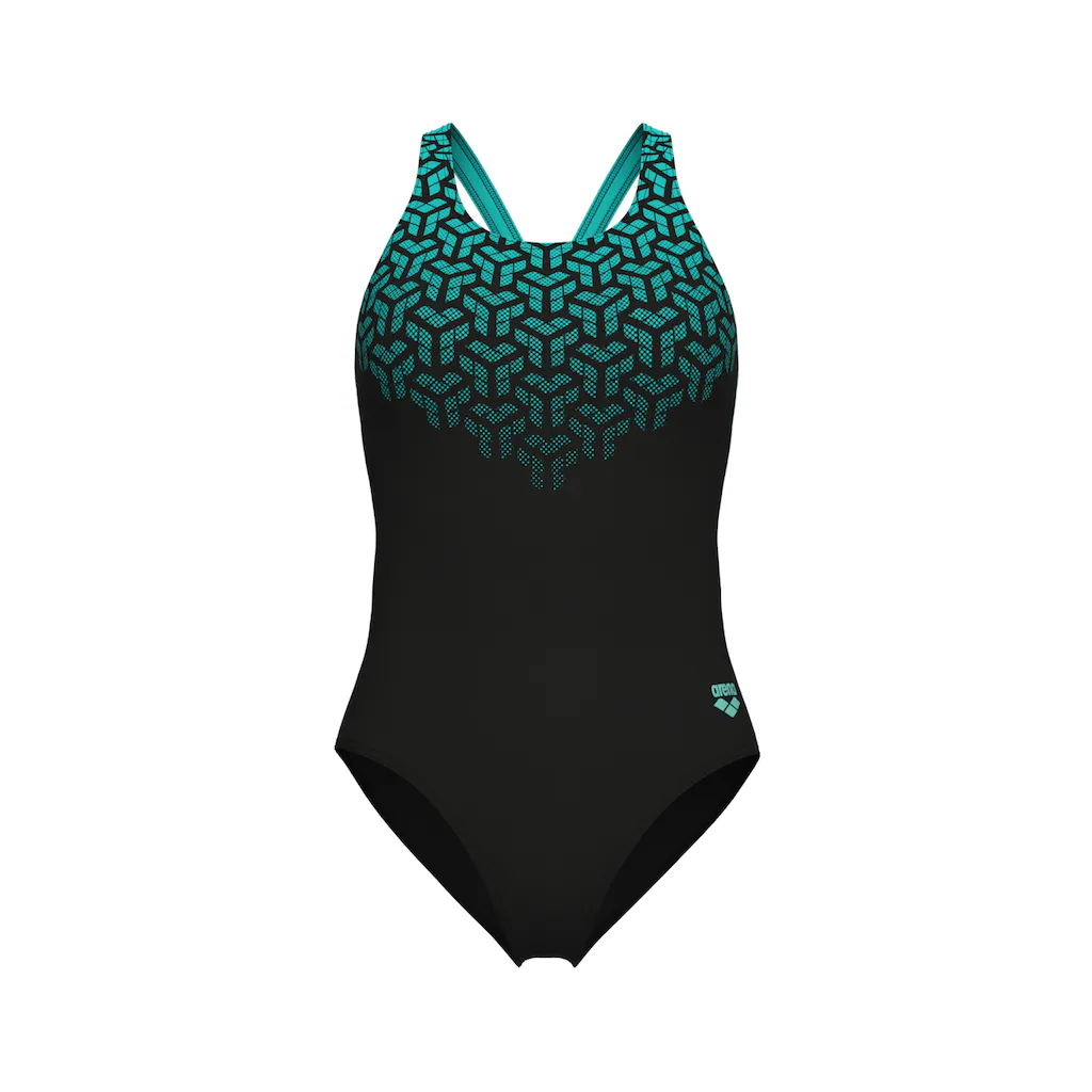 Arena Badeanzug »WOMEN'S ARENA KIKKO V SWIMSUIT V BACK GRAPHIC« (1 St.) Mit UV-Schutz UPF 50+ Online Bestellen