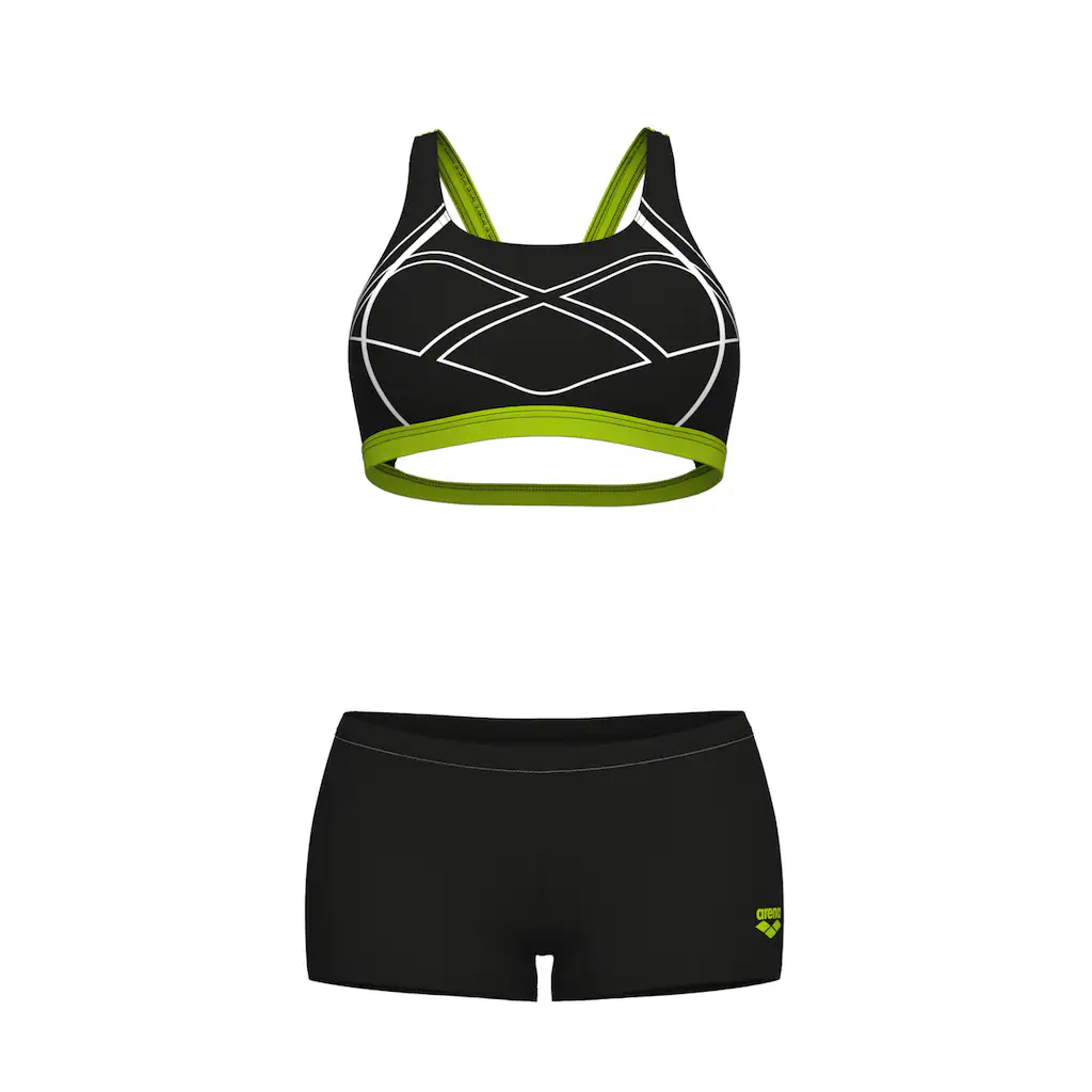 Arena Bustier-Bikini »arena Feel Damen Graphic Bikini« (2 St.) Online Bestellen
