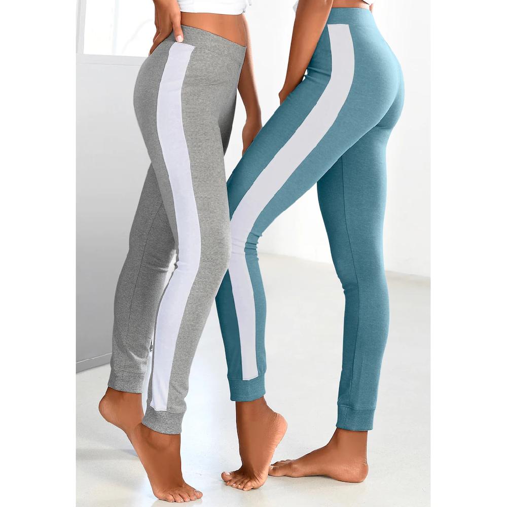 Arizona Leggings (2er-Pack) mit breitem Streifen