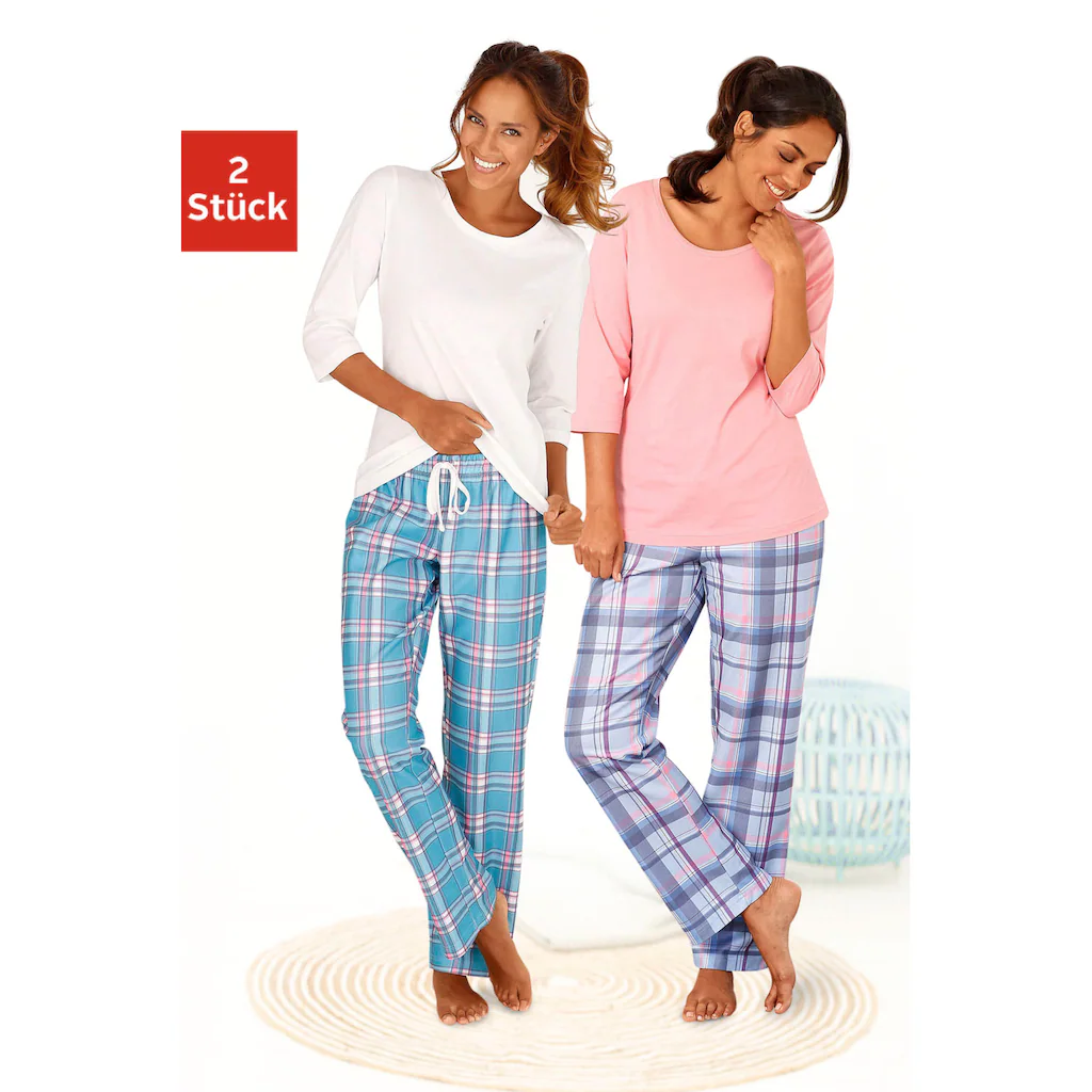 Arizona Pyjama (2 Stück) mit Tunnelzugbund online kaufen