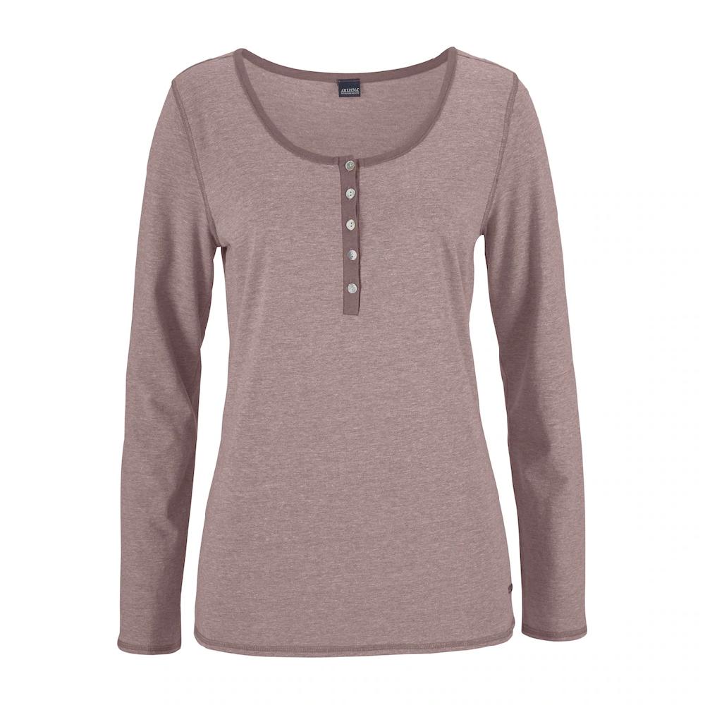 Arizona Pyjama (2 Tlg.) In Melierter Qualität Mit Knopfleiste Kaufen