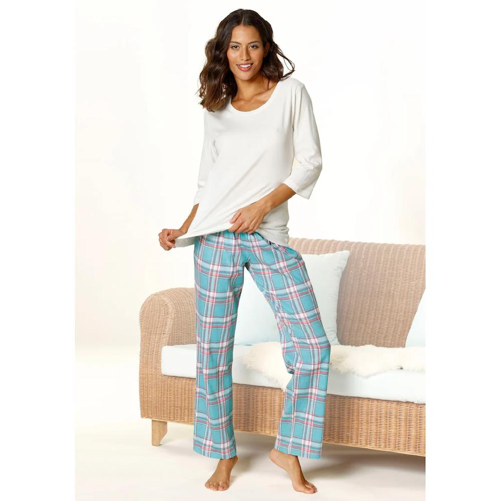 Arizona Pyjama (2 tlg.) mit karierter Hose online kaufen