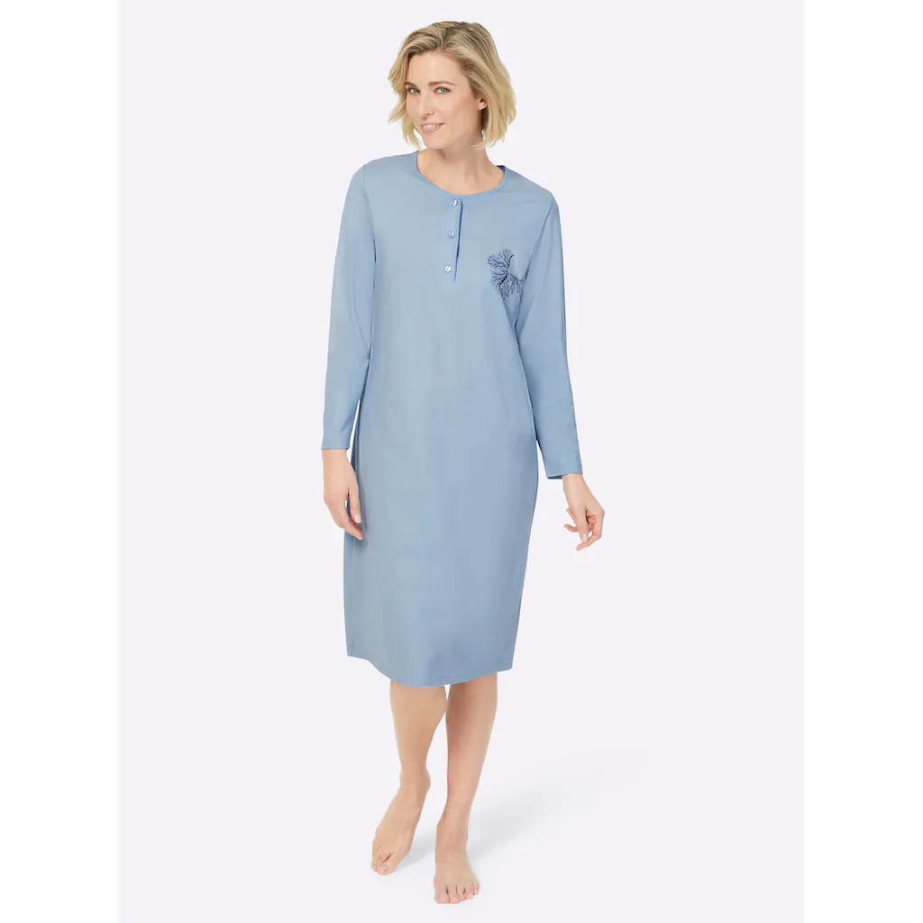 Ascafa Nachthemd »Langarm-Nachthemden« Online Kaufen