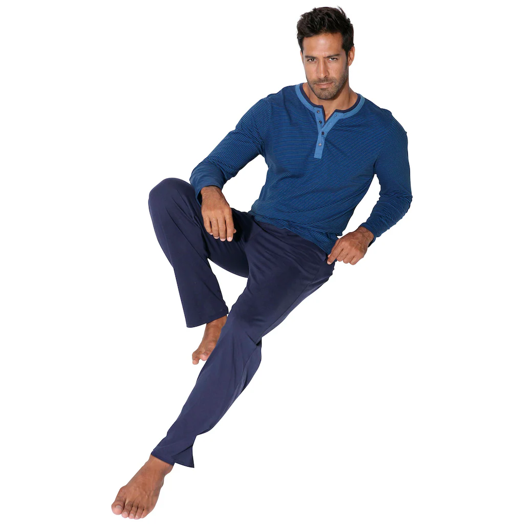 AUTHENTIC LE JOGGER Pyjama (2 tlg.) Schlafanzug in langer Form